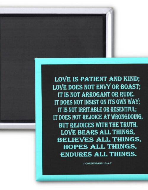 1 Corinthians 13:4-7 love Magnet