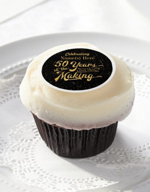 50 Years in the Making (Birthday or Anniversary) Edible Frosting Rounds