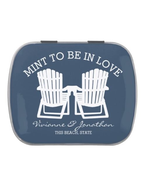 Adirondack Chairs Navy Blue Mint To Be Candy Tin