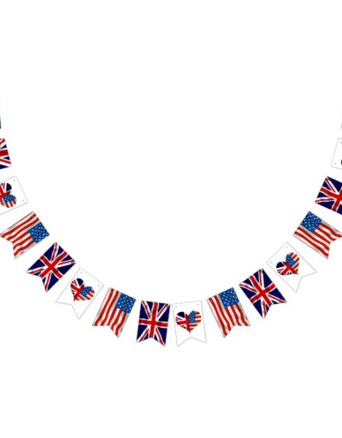 American  British flags Royal Anniversary Wedding