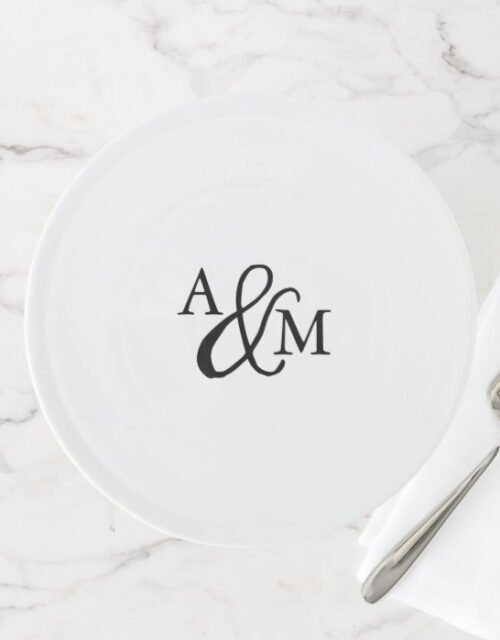 Ampersand Monogram Cake Stand