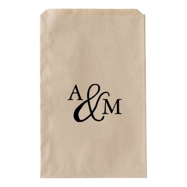 Ampersand Monogram Wedding Favor Favor Bag