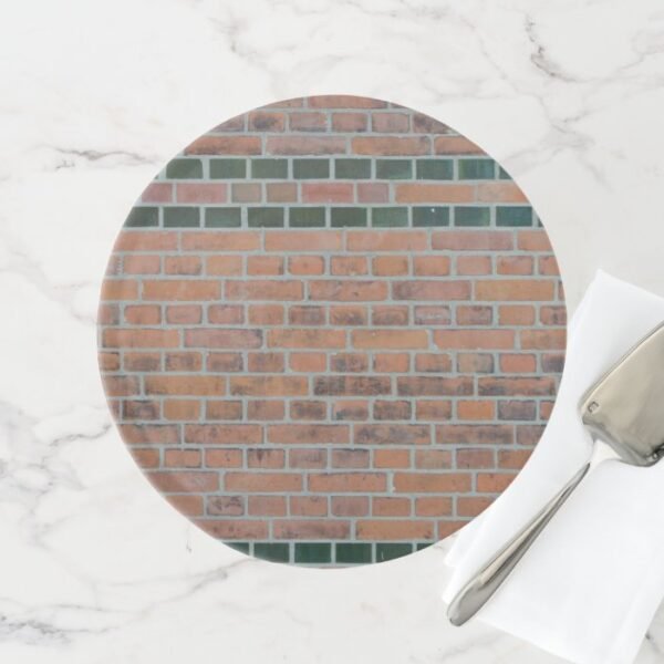 Brick wall cake stand