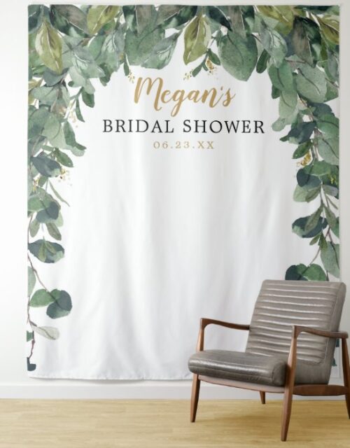 Bridal Shower Backdrop - Eucalyptus - Photo Booth