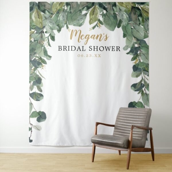 Bridal Shower Backdrop - Eucalyptus - Photo Booth