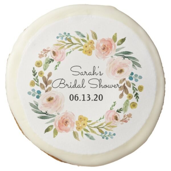 Bridal Shower Cookies Custom Flower