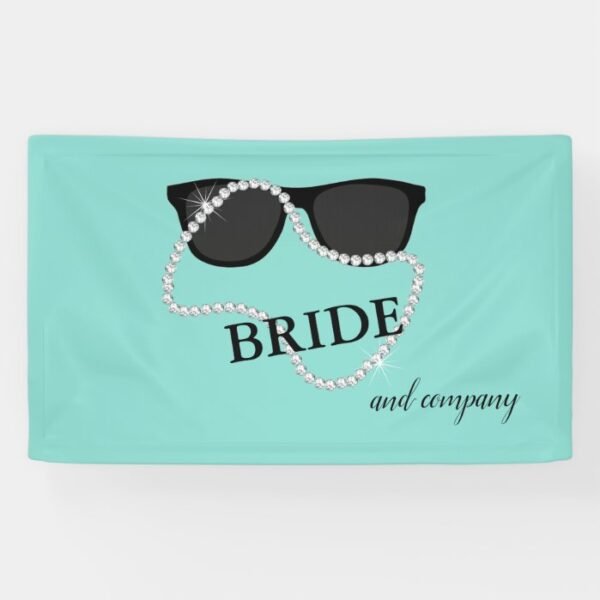 Bride Diamonds & Glam Shower Tiara Party Banner