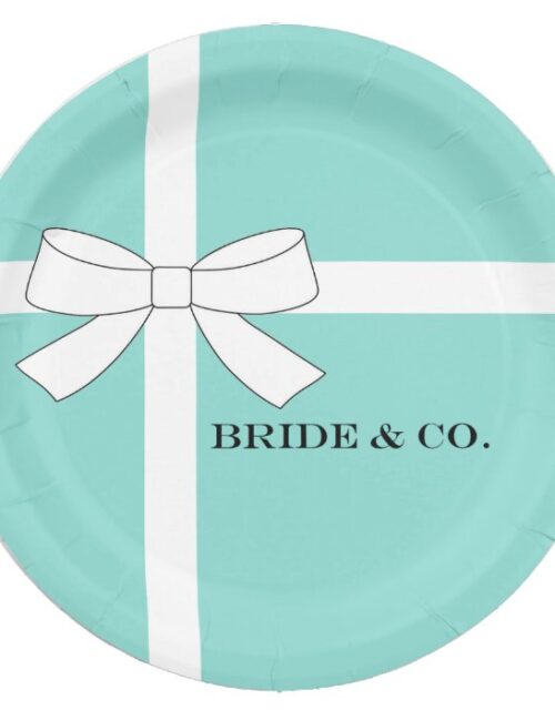 BRIDE  Personalized Bridal Shower Tiara Party Paper Plate