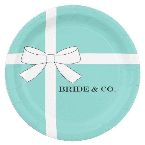 BRIDE  Personalized Bridal Shower Tiara Party Paper Plate