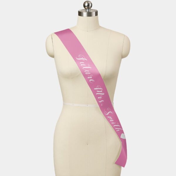 Bride to Be, Future Mrs, Customized Text & Color Sash