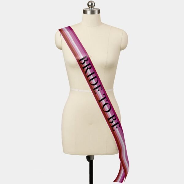 Bride to Be Gay Pride Rainbow  LGBTQ Lesbian Flag Sash