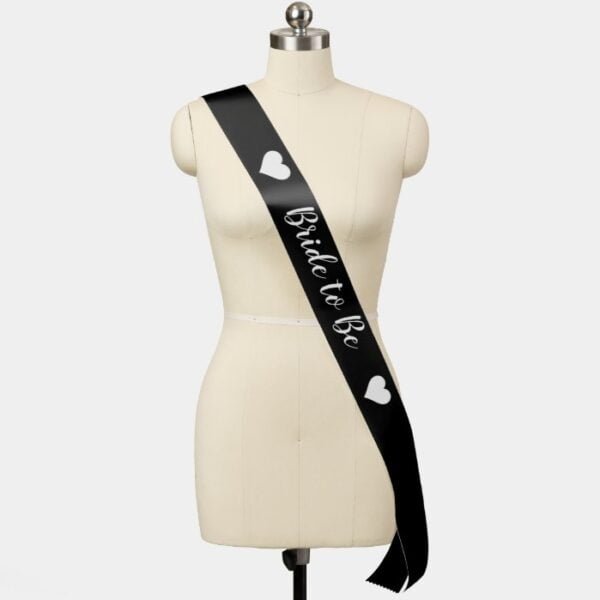 Bride to Be Personalized Bachelorette Hearts Sash