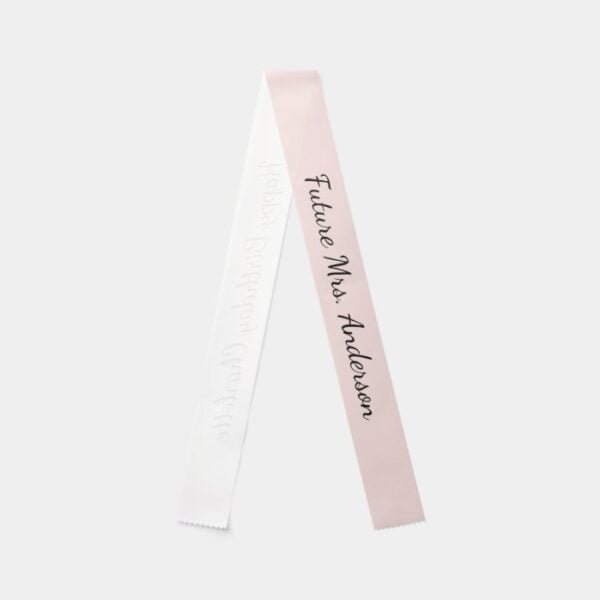 Bride to be rose gold birthday sash