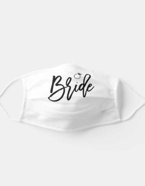 Bride With Ring White Adult Cloth Face Mask