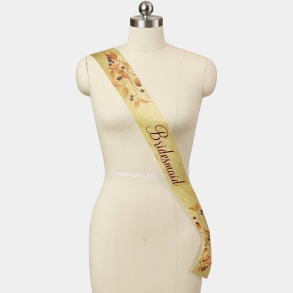 Bridesmaid Autumn Wedding Girls Night Out Sash