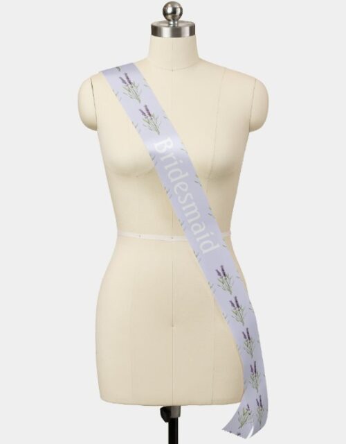 Bridesmaid   -  lavender sash