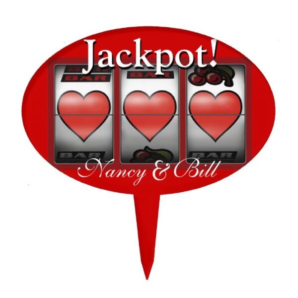 CAKE TOPPER Las Vegas Jackpot Wedding