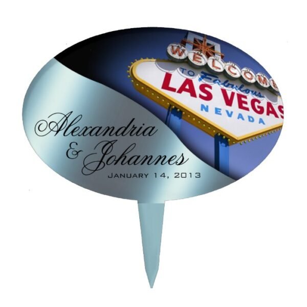 CAKE TOPPER Las Vegas Sign