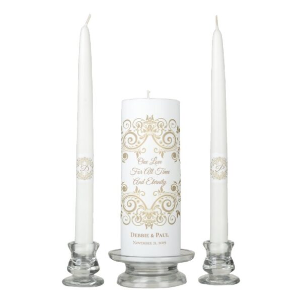Candle Unity Set-One Love For All Time Filigree