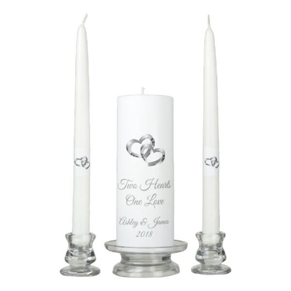 Candle Unity Set-Two Hearts