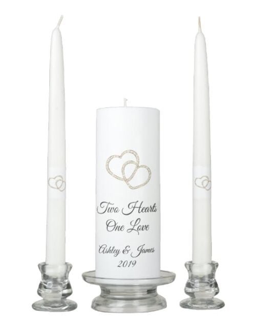 Candle Unity Set-Two Hearts