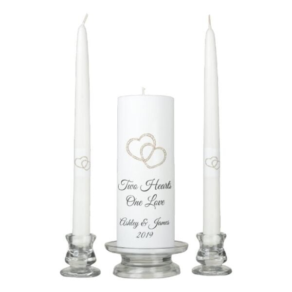 Candle Unity Set-Two Hearts