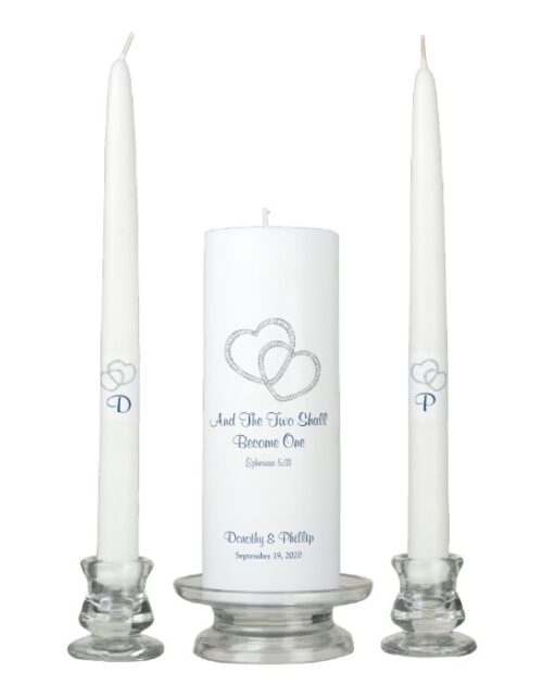 Candle Unity Set-Two Hearts Become One