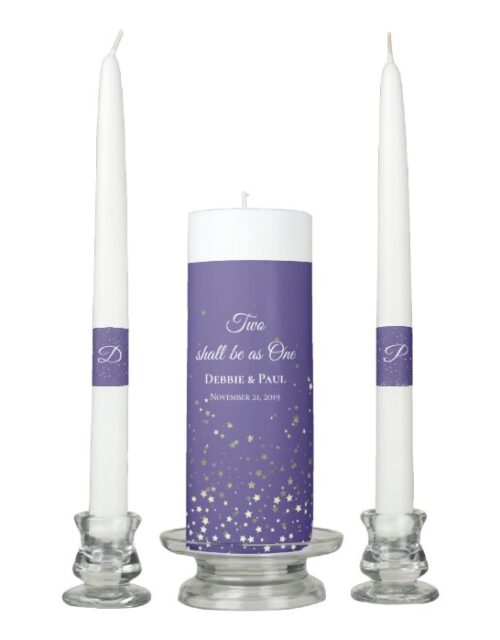 Candle Unity Set-Two Shall Be As One Petite Stars