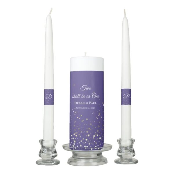 Candle Unity Set-Two Shall Be As One Petite Stars