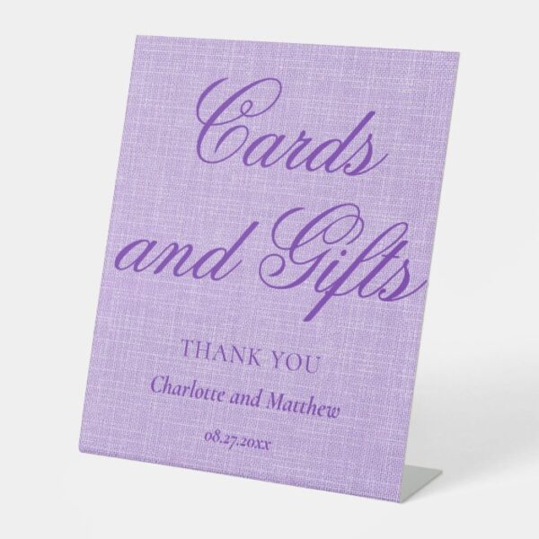 Cards And Gifts Chic Modern Wedding Event Pedestal Sign