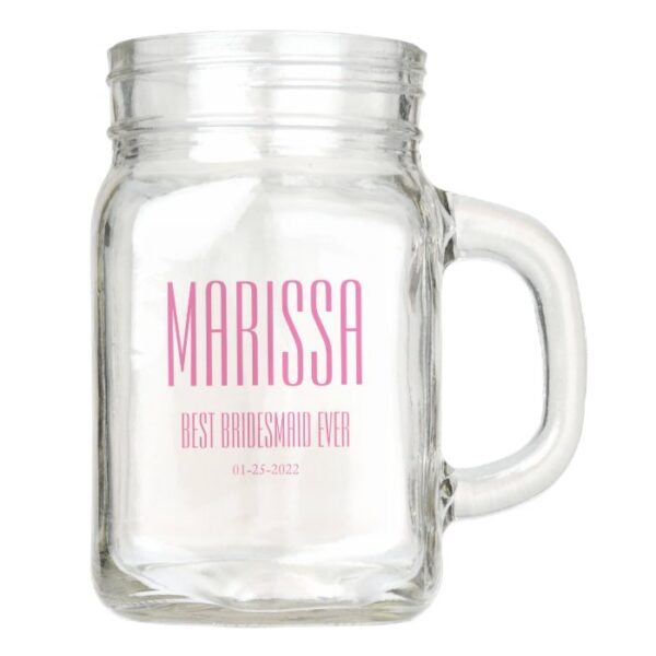 Cheap or Affordable Bridesmaid Gifts Mason Jar