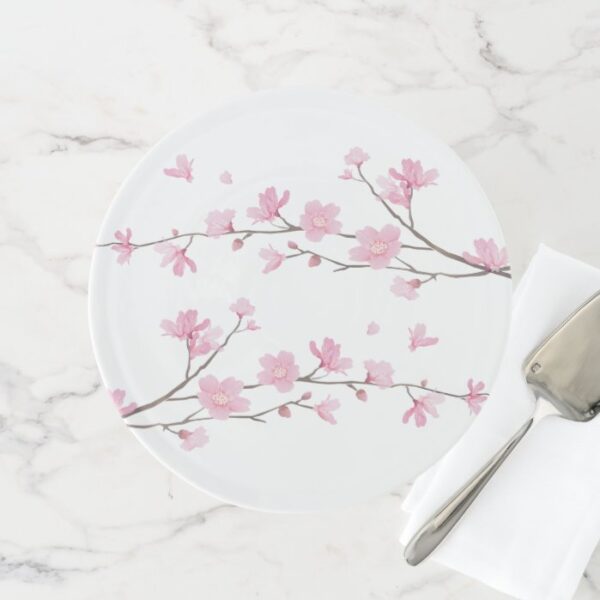 Cherry Blossom – Transparent Background Cake Stand