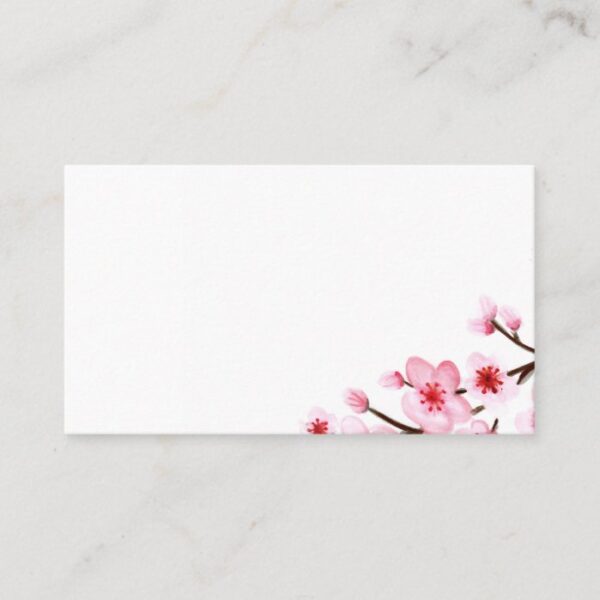 Cherry Blossoms Wedding Place Cards 100 pk