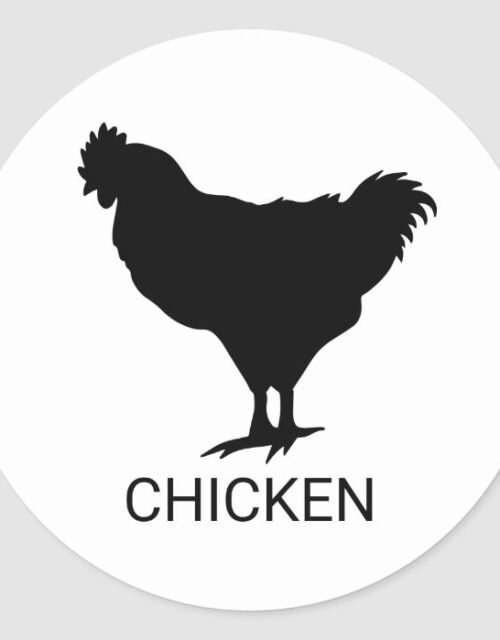 Chicken Wedding Meal Choice Classic Round Sticker