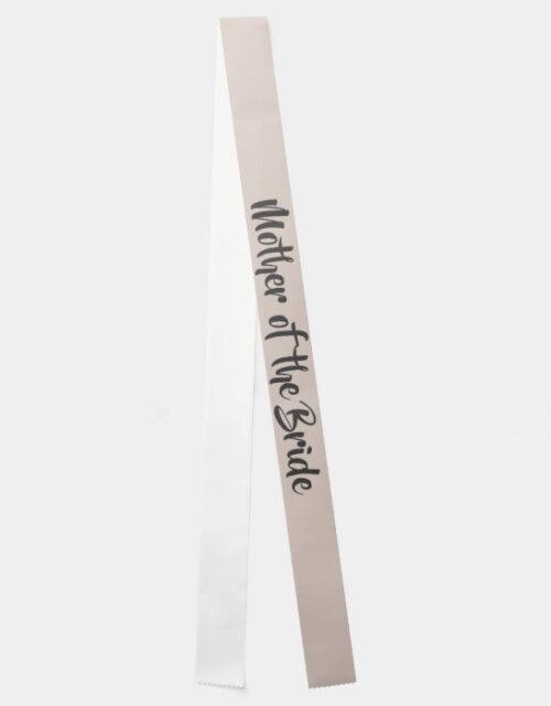 Chocolate Champagne Mother of the Bride Wedding Sash