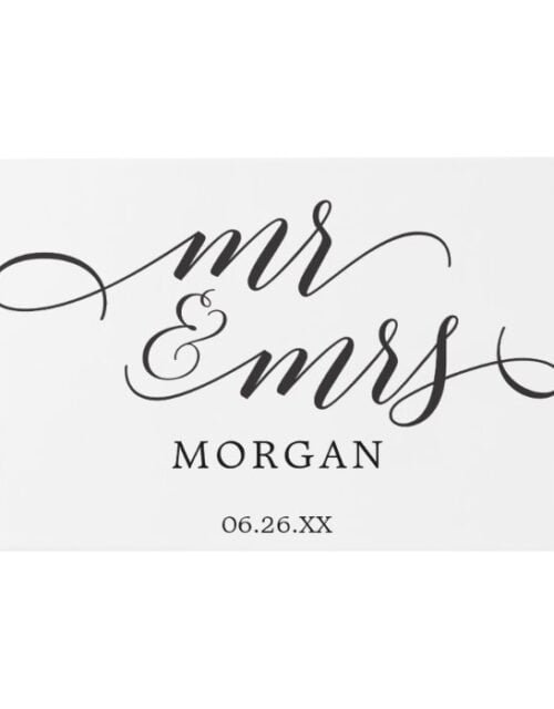 Classic Script Wedding Guest Book