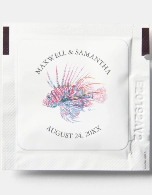 Coastal Wedding Hand Sanitizer Packet