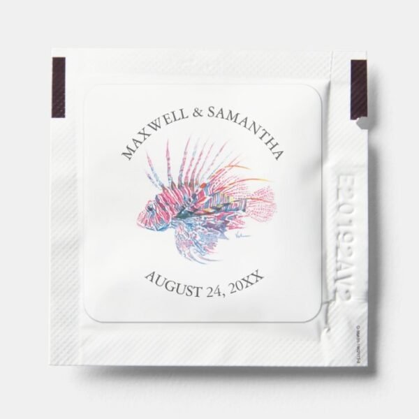 Coastal Wedding Hand Sanitizer Packet