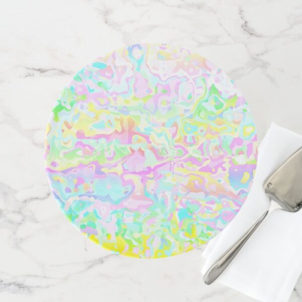 Colorful Marble Cake Stand