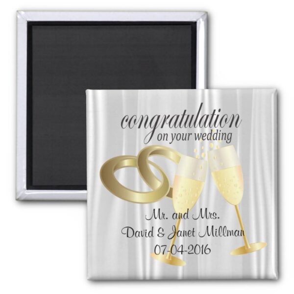 Congratulations on Your Wedding Day Magnet