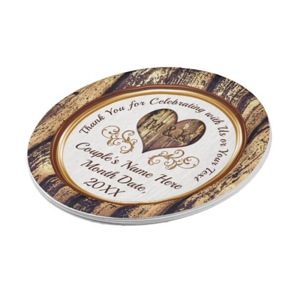 Country Themed Wedding Rustic Wedding Paper Plates