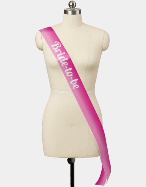 Create Your Own Hot Pink Ombre Sash