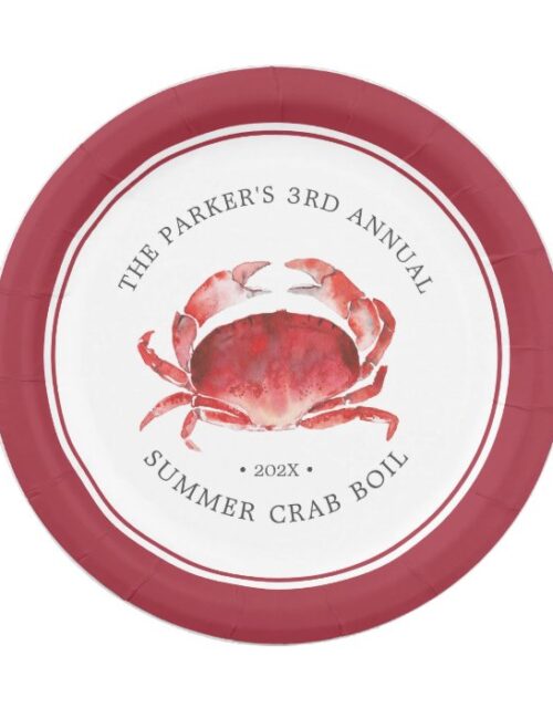 Crimson Crab | Crab Boil Event Paper Plate