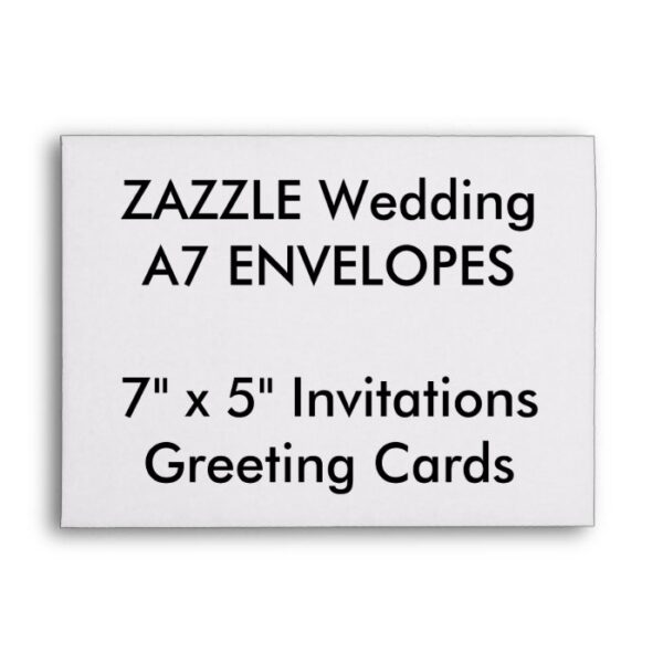 Custom A7 Envelopes 7" x 5" Invitations & Cards