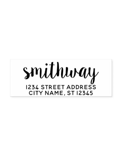 Custom Family Name and Return Address sugar plums Self-inking Stamp
