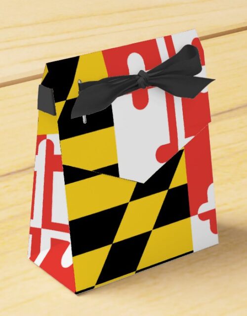 Custom Maryland Flag Favor Box