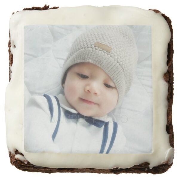 Custom Photo Chocolate Brownie