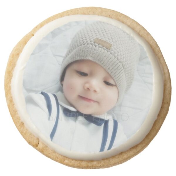 Custom Photo Round Shortbread Cookie