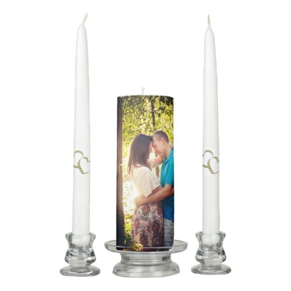 Custom Photo Unity Candle Set