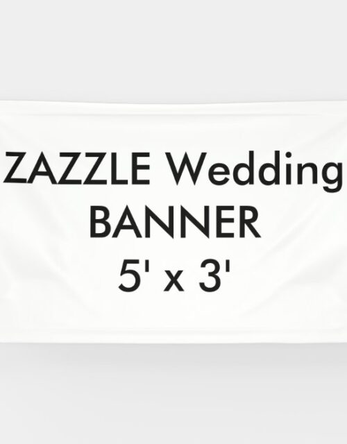 Custom Wedding Banner 5' x 3'